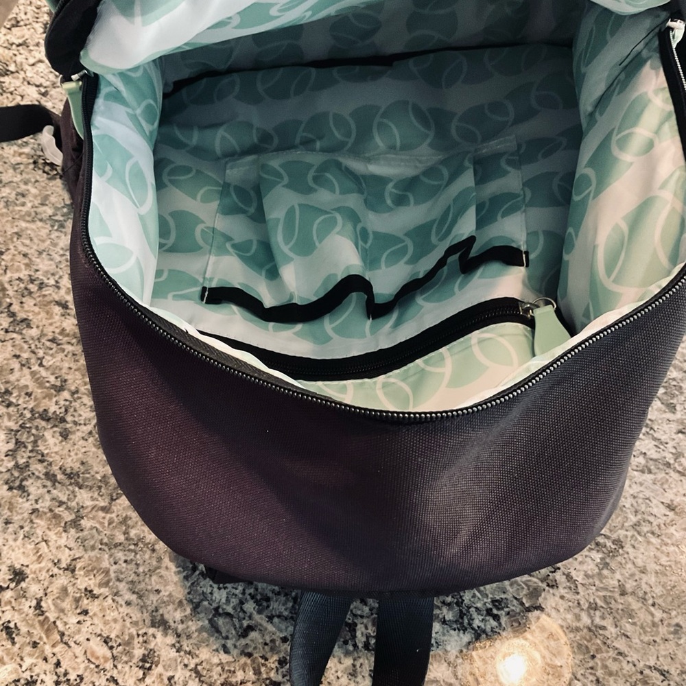 Ame and Lulu Game Time Tennis Backpack Black/Mint - Picture 5 of 8